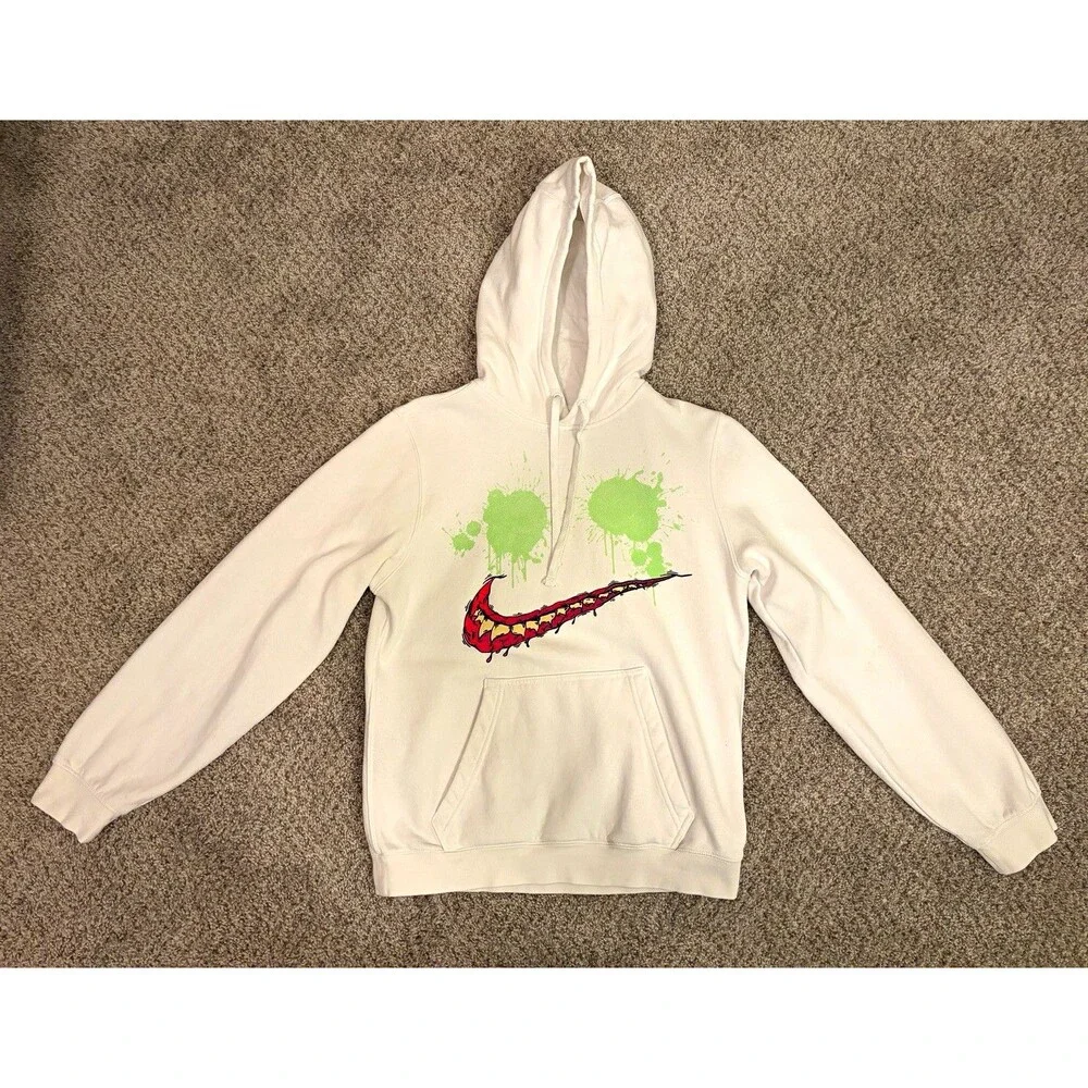 Nike George Kittle “Joker” White Graphic Hoodie Hoodie (Size Small)